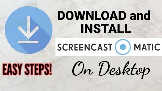 How to download and install Screencast o matic app on Desktop [upl. by Linell]