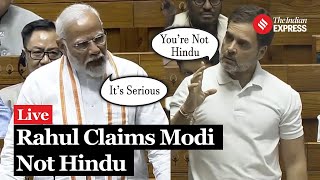 Parliament Session Ruckus Over Rahul Gandhis Speech PM Modi Attacks Rahul  Lok Sabha [upl. by Favin]