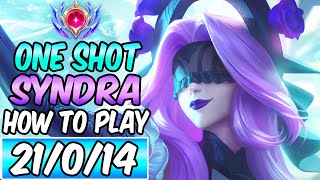 S HOW TO PLAY amp CARRY WITH SYNDRA MID GUIDE  FULL ONESHOT  Best Build amp Runes League of Legends [upl. by Juanne]