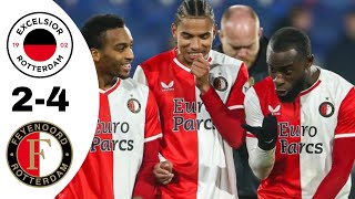 Excelsior VS Feyenoord 24 Highlights  Eredivisie 20232024 [upl. by Eet947]