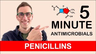 Penicillins  5 Minute Antimicrobials [upl. by Itram146]