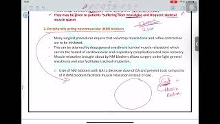 MSS pharmacologyMuscle relaxants Mutah [upl. by Ogait]