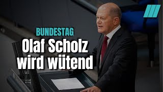 Olaf Scholz steht auf und kontert Merz bei den Waffenlieferungen [upl. by Eudosia]