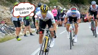 Primoz Roglic Teaches Evenepoel A LESSON on Lo Port  Volta a Catalunya 2023 Stage 5 [upl. by Harewood]