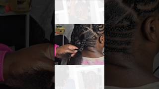 Bantu Knot Hairstyle blackhair cutebraidhairstyles hairstyles braids [upl. by Anaib]