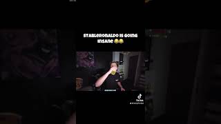 Bros going crazy😭 StableRonaldoLive funny twitch stableronaldo fazeclan lmao [upl. by Livesay]