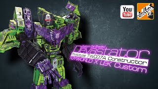 Behind the scenes Toyworld TWC07A Constructor Devastator Cel Shaded Version TOYWORLD × LEK Custom [upl. by Repinuj]