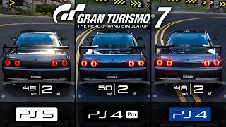 Gran Turismo 7 Graphics Comparison PS5PS4 ProPS4 [upl. by Libna514]