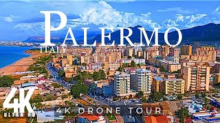 Palermo Sicily 🇮🇹 4k ULTRA HD  Drone footage [upl. by Pero]