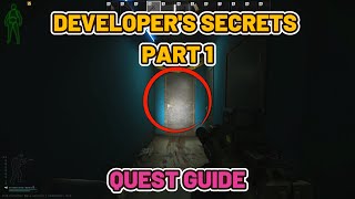 Developers Secrets Part 1 Quest Guide  Streets of Tarkov escapefromtarkov tarkov [upl. by Acisey]