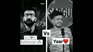 Yaar❤️  Vabby🥀 vs Sargun Tyagi🌷  Vabby Shayari Status😎  Sargun Tyagi ki shayri [upl. by Saimerej443]