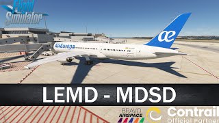 MSFS Live  Real World Air Europa OPS  Horizon Sim 787  Madrid to Santo Domingo [upl. by Schechinger]