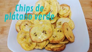 Platanitos verde en AirFryer  Snack saludables  Chips de plátano [upl. by Crary]