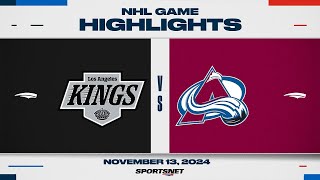 NHL Highlights  Kings vs Avalanche  November 13 2024 [upl. by Elrak492]