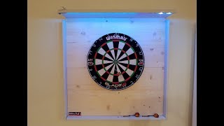 Profi Dartboard Scheibe und Surround selber bauen mit LED Beleuchtung  Winmau Dartboard unter 50€ [upl. by Quince263]