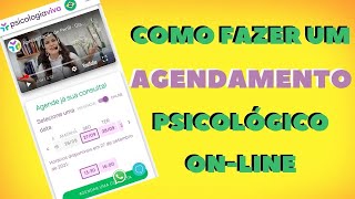 COMO FAZER UM AGENDAMENTO DE ATENDIMENTO PSICOLÓGICO ONLINE NA PSICOLOGIA VIVA [upl. by Ahsitak]