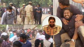 Allu Arjun Fans Situation  Pushpa Pre Release Event  Allu Arjun Fans  Mana Stars [upl. by Copp]