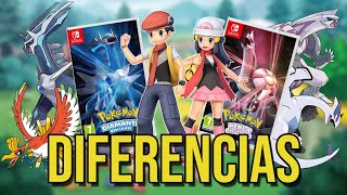 DIFERENCIAS entre Pokémon Diamante Brillante y Perla Reluciente ¿CUAL ELEGIR [upl. by Yuri]