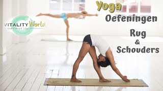 YOGA LES 60 MINUTEN RUSTIGE LES VOOR DE RUG EN SCHOUDERS [upl. by Derej]