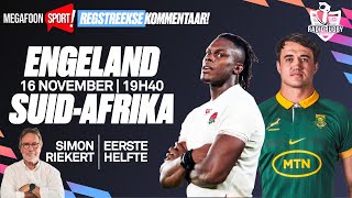 ENGELAND VS SPRINGBOKKE  EERSTE HELFTE  RADIORUGBY [upl. by Nepets184]