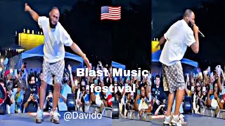 Davido energetic performance at BLAST music festival in Seattle Washington DC shutdown 20k [upl. by Jeb]