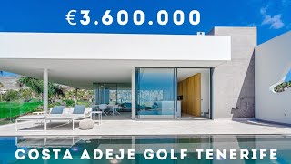 Luxury modern villa brand new in La Caleta Costa Adeje golf with amazing ocean and golf views [upl. by Keppel]