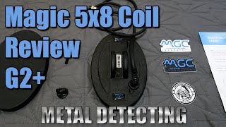 Metal Detecting Magic 5x8 Coil Review On Teknetics G2 [upl. by Crescen997]