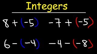 Adding and Subtracting Integers Using a Simple Method [upl. by Lyontine]