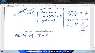 KCSE 2017  CALCULUS TURNING POINTS [upl. by Eeltrebor]