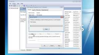 Fix Print Spooler Error 1053  Video Tutorial [upl. by Slavin]