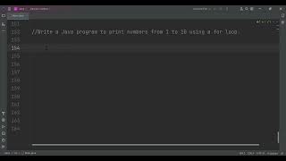Write a Java program to print numbers from 1 to 10 using a for loop [upl. by Monahan]