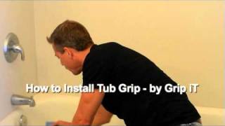 How to Install Tub Grip Clear Non Slip Bathtub Coating [upl. by Ulrick493]