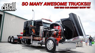 Semi Casual Truck Show 2023  video 1 of 4 [upl. by Noit]