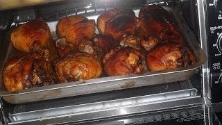 Chicken Legs Cooked in the Toaster Oven [upl. by Atinek]