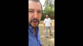 MATTEO SALVINI in diretta Facebook da un CENTRO PER IMMIGRATI DI ROMA [upl. by Kcirdek]