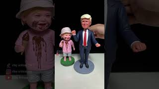 From Clay to Bobblehead ：Cute Character and Donald Trump [upl. by Oderfliw]