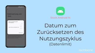 Datum zum Zurücksetzen des Nutzungszyklus Android 14 [upl. by Arraik176]