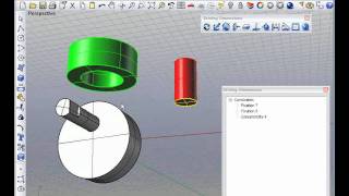 Parametric model of cam mechanism assembly in Rhino 3D [upl. by Aizan]