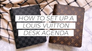 How to Set Up a Louis Vuitton Desk Agenda  LV Desk Agenda Review [upl. by Humberto]