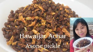 Hawaijar Achar Semba Manipuri style  Axone Pickle  Fermented soyabean Pickle recipe [upl. by Winni]