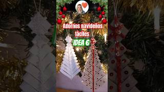 Adornos navideños fáciles 6 adornosdenavidad decoracionnavideña diy manualidades christmas [upl. by Anikes]