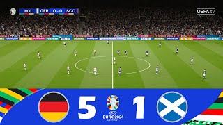 Allemagne contre Ecosse 51  UEFA Euro 2024  Résumé de Match [upl. by Derreg]