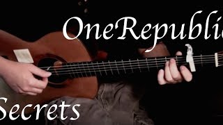 Kelly Valleau  Secrets OneRepublic  Fingerstyle Guitar [upl. by Piane]