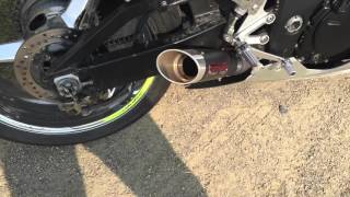 K4 GSXR 750 Coffman Shorty No baffle [upl. by Karyl257]