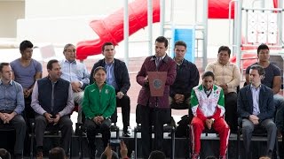 Entrega Instalaciones de la Pista de Remo y Canotaje y Plaza quotMaría Guadalupe González Romeroquot [upl. by Porter]