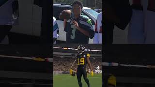 Calvin Austin wore Russell Wilson’s jersey as a kid now they’re making plays together NFL Shorts [upl. by February]