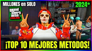 TOP 10 MEJORES MANERAS de GANAR MUCHO DINERO SOLO en GTA Online Muchos millones 2024 [upl. by Adaline998]