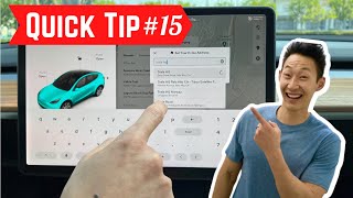 How to use the Tesla Navigation and Remove and Add your Home [upl. by Arel]