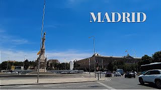 A Walk From San Bernardo to Paseo de la Castellana  Madrid Walking Tour  Spain 4K 60 fps HDR [upl. by Hsakaa]