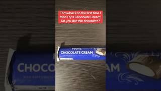 Throwback to the first time I tried Fry’s Chocolate Cream Do you like this chocolate [upl. by Notslar105]